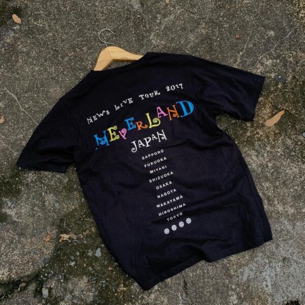 Kaos Vintage band neverland tour tahun 2017